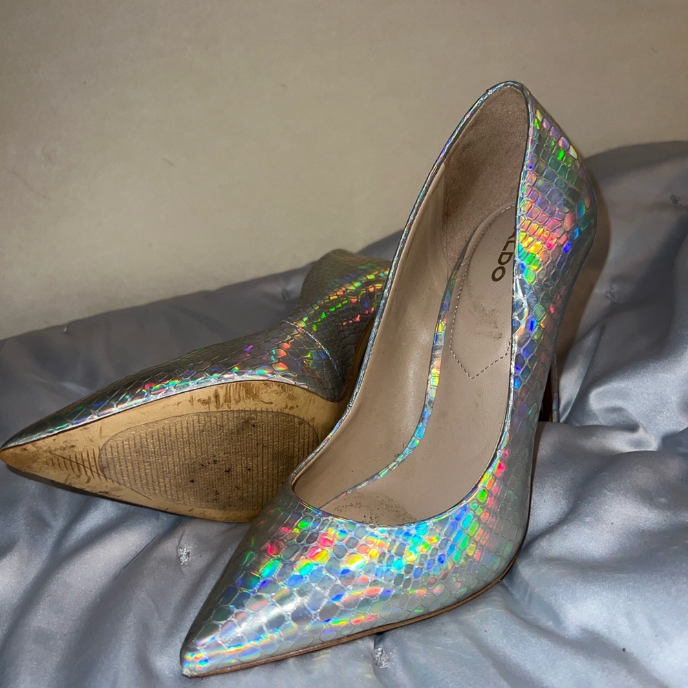 Aldo Multicolor Iridescent Heels